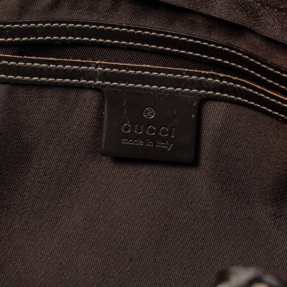 Gucci Brown Patent Medium GG Joy Boston Bag - Picture 13 of 14